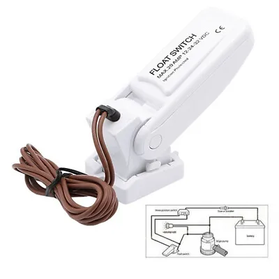 Universal Automatic Marine Bilge Pump Float Switch Mercury Free For 12-32V R6P3 • $12.99