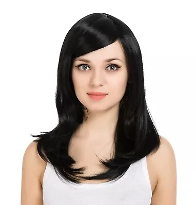 Onedor Synthetic Straight Wigs Full Head Long Wig (Black) • $10.99