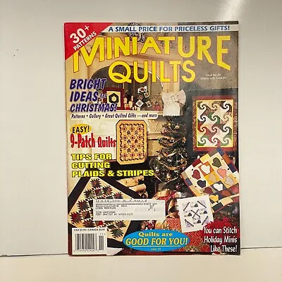 Miniature Quilts Vintage Magazines 1997 30+ Patterns Designs Back Issues #32 • $9.99