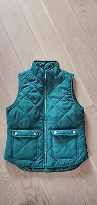 J Crew Emerald Green QUILTED Vest Size Small EUC • $13.99