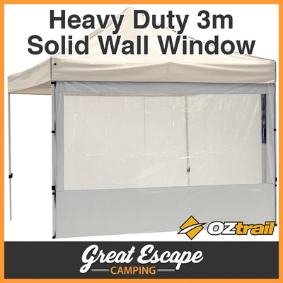 $66.90 • Buy OZtrail Gazebo Heavy Duty 3m Solid Wall With PVC Window White