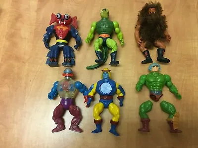 MOTU Vintage Masters Of The Universe Lot Of 6 Grizzlor Whiplash Mantenna 1980s • $39.99