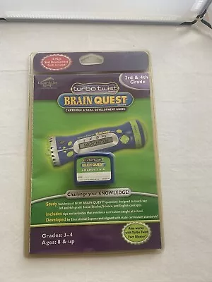 Turbo Twist Brain Quest Game Cartridge Quantum Leap Grades 3-4 Ages 8+ • $13