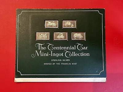 £196.62 • Buy FRANKLIN MINT The Centennial Car Mini-Ingot Collection  Sterling Silver Bars 
