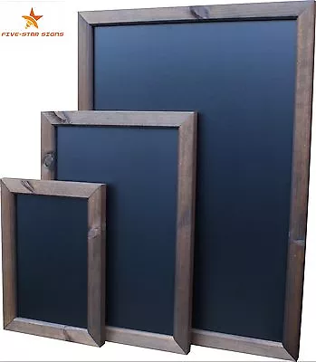 £44.99 • Buy Large Chalkboard, Blackboard Special Wallboard (fully Framed) Dark Oak