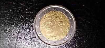 2 Euro Coin From Italy 2002 Dante Alighieri • $32