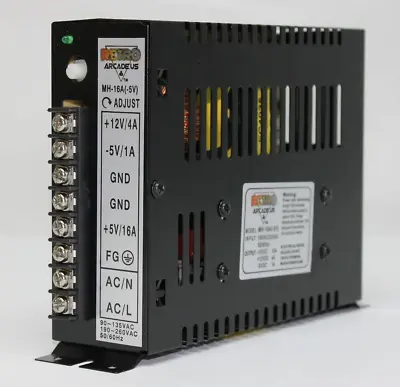 16A Arcade Switching Power Supply 133 Watt 110-220V For Video Game Cabinets Up • $44.43