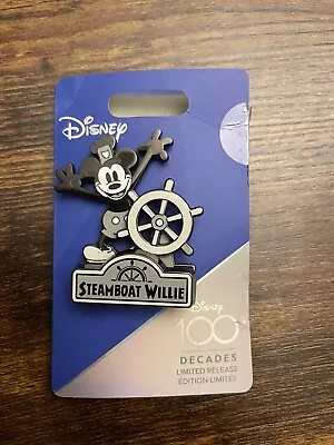 2023 Disney Parks Celebrating 100 Years Steamboat Willie LR Disneyland Pin • $18