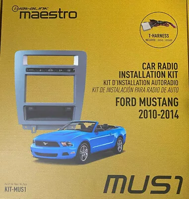 IDatalink Maestro Dash KIT-MUS1 For Ford Mustang Radio Install 2010 To 2014 • $199.99