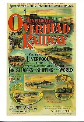 Liverpool Overhead Railway (1) Postcard Mint • £0.55