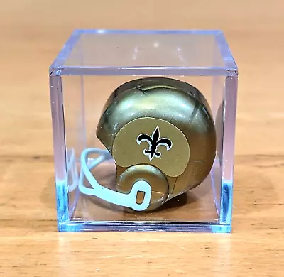 OPI NFL NEW ORLEANS SAINTS VTG NFL Mini Gumball Football Helmet & Display Box! • $4.50