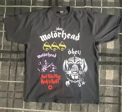 Motorhead X Obey Limited Edition T-shirt Shepherd Fairey Snaggletooth Lemmy • £29