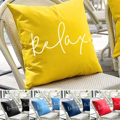 Waterproof Garden Cushion Cover Furniture Cane Cushions Cover Pillow Case 45cm • £5.99