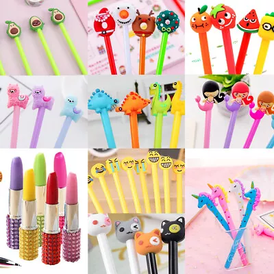 4pc Animals Cats Unicorn Ballpoint Gel Pens School Supply Party Gift Bag Fillers • £1.99