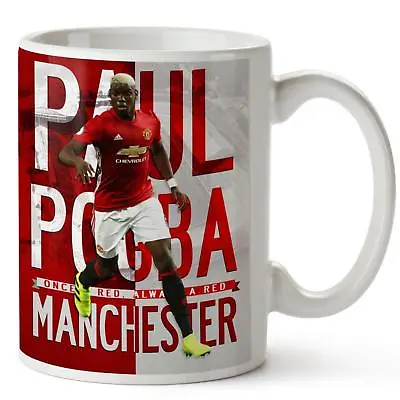 PAUL POGBA Mug MAN UTD Football Legend Cup Christmas Dad Xmas Gift LG62 • £12.95