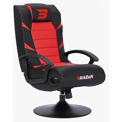 BraZen Bluetooth Gaming Chair - Pride 2.1 Surround Sound Speaker - Red • £159.95