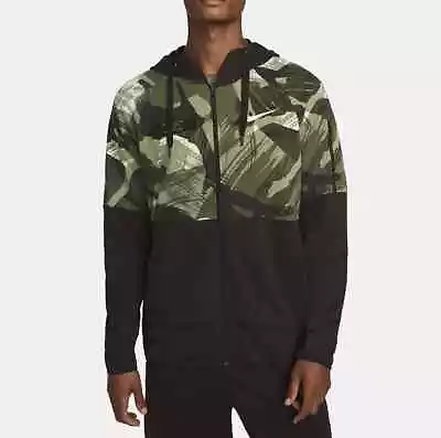 Nike Men's Brown/Multi Camo Fleece FZ Fitness Hoodie (DQ4790-220) S/M/L/XL/XXL • $44.99