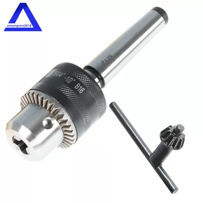 5/64'' To 1/2'' Drill Chuck Tool With MT2 Morse Taper Arbor And Key For Lathe • $30.18