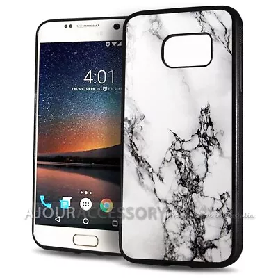 ( For Samsung S7 Edge ) Back Case Cover AJ11207 Marble Pattern • $9.99