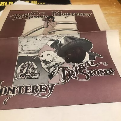 Monterey Tribal Stomp Tabloid 1979 Family Dog Promoter￼ • $19