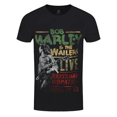 £14.20 • Buy Bob Marley Official Rastaman Vibration Tour 1976 Reggae Jamaica Mens New T-Shirt