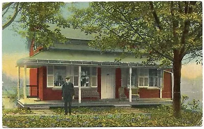 Antique Postcard Thomas A Edison Birthplace Milan Ohio OH House Home Carlisle PA • $9.95