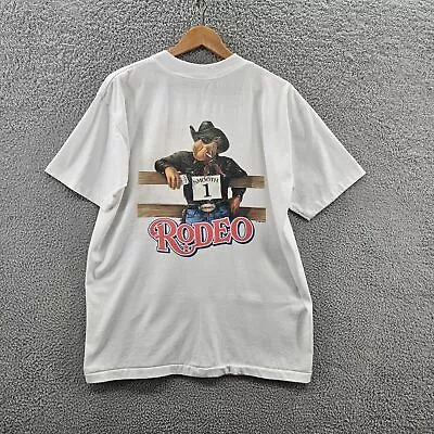 Vintage Camel Smokin Joe RODEO Shirt 1993 All Size S-5XL White Tee NP1934 • $18.95