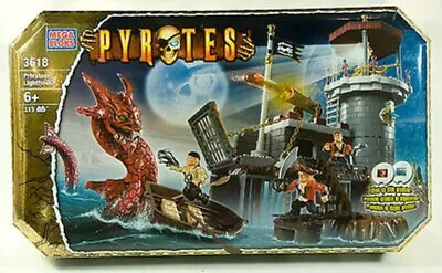 3618 Mega Bloks Privateers' Lighthouse Pyrates Collection Nib Vhtf Sealed • £158.31