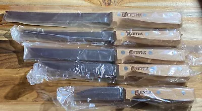 Vtg Ekco Eterna Gormet Stainless Steel Set Of 5 Knives Utility Boning Paring NEW • $39.95