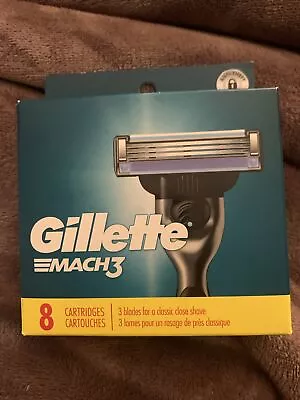 Gillette Mach3 Men's Razor Blade 3-Blade Technology Refills 8 Count • $13.99