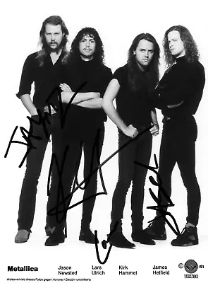 Metallica - Signed Promo Photo 1991 - - And Justice For All - 72 Seasons • £12.23