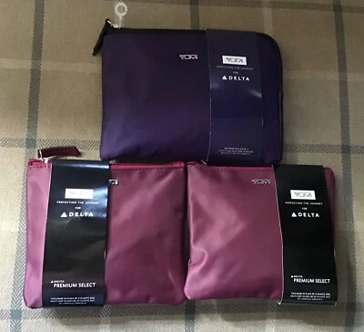 £3 • Buy Delta Airlines  Tumi Amenity Kits X Three. New.