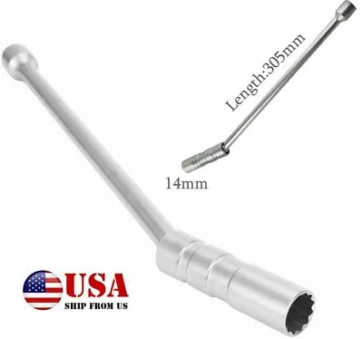 14mm 3/8 Inch Drive 12 Point Magnetic Spark Plug Socket Thin Wall Removal Tool • $11.39