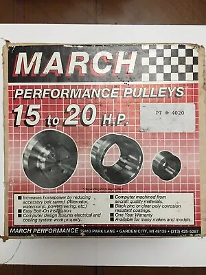 March Performance Pulleys SBC • $175