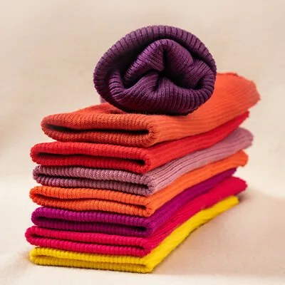 £12.48 • Buy Cotton Thick Knit Rib Fabric Stretch Jackets Cuff Neckline Waistband Rib Costume