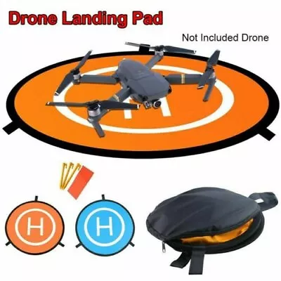 55/75/110cm Quadcopter Landing Pad RC Drone Landing Mat Helipad Unmanned AeriZE • £8.48