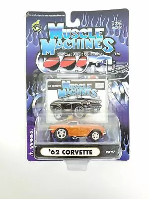 Muscle Machines 2002 #02-67 '62 Corvette Orange Nip • $6.49