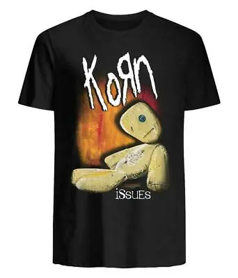 $15.99 • Buy Korn Issues Rock Band New Black Short T-Shirt, Size M - 3XL