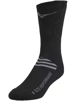 Mizuno Volleyball Runbird Crew Socks - Black- Size M - Volleyball Crew Socks • $16