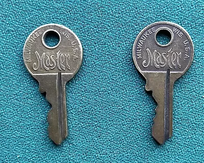 Master Script Brass Keys Pair Of Keys Small • $7.99