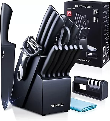 RAXCO Knife Set Kitchen Knife Set Knife Block Set Chef Knife Set With Block-AU • $91.99