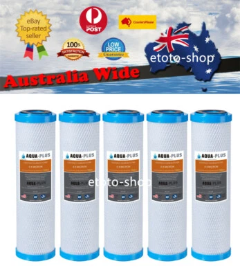 $41.85 • Buy 5 X 0.5 Micron Carbon Water Filter Cartridges -10  X 2.5 