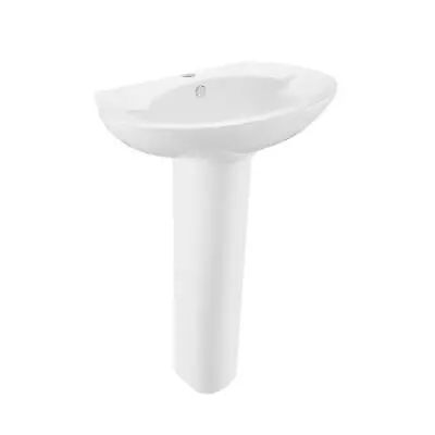 Swiss Madison Well Made Forever SM-PS309 Plaisir Pedestal Sink Glossy White • $165.82