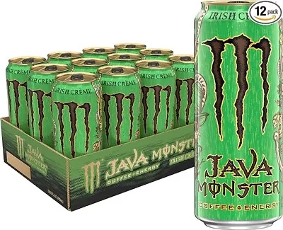 Monster Energy Java Irish Crème Coffee + Energy Drink 15 Ounce (Pack Of 12) • $39.99