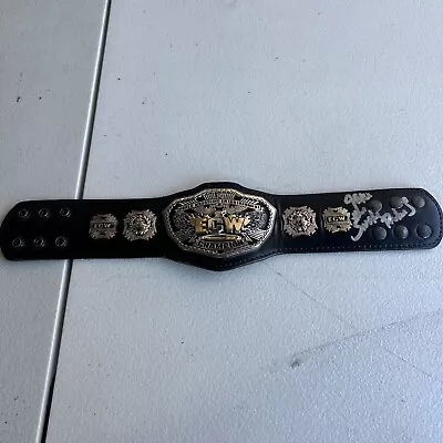 ECW World Wrestling Championship Mini Replica Belt Signed Jake The Snake Roberts • $399.99