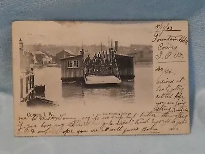 Postcard Vintage 1903 Stamp Udb The Floating Bridge Isle Of Wight Cowes • £3.75