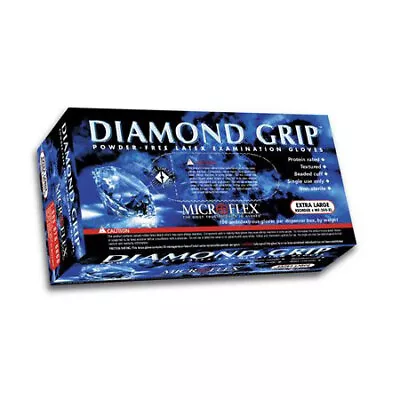 MICROFLEX Diamond Grip MF-300 Disposable Latex Gloves X-Large 100 Glove • $29.56