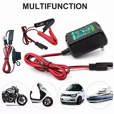 Automatic Battery Charger Maintainer Motorcycle Trickle Float For 6V 12V Battery • $20.85