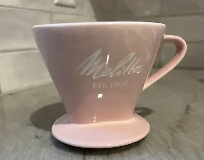 Melitta  Ceramic Pink Pour Over Coffee Maker  One Hole • $29.99