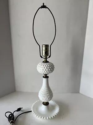 Vintage Milk Glass Hobnail Lamp • $11.95